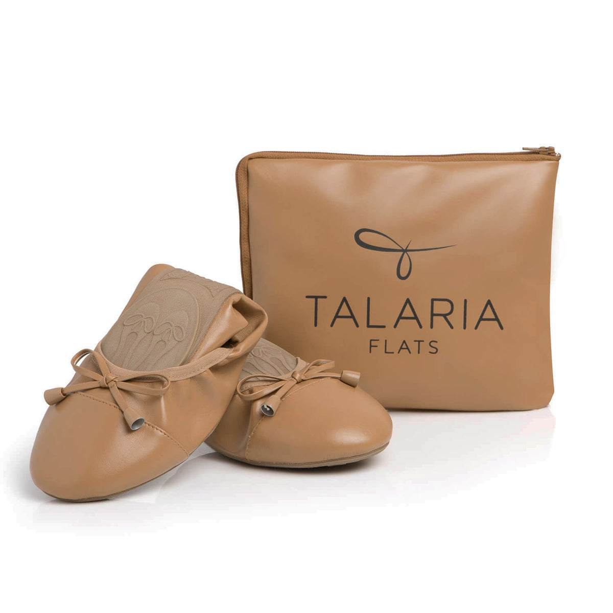 Talaria Flats Premium Caramel Flats
