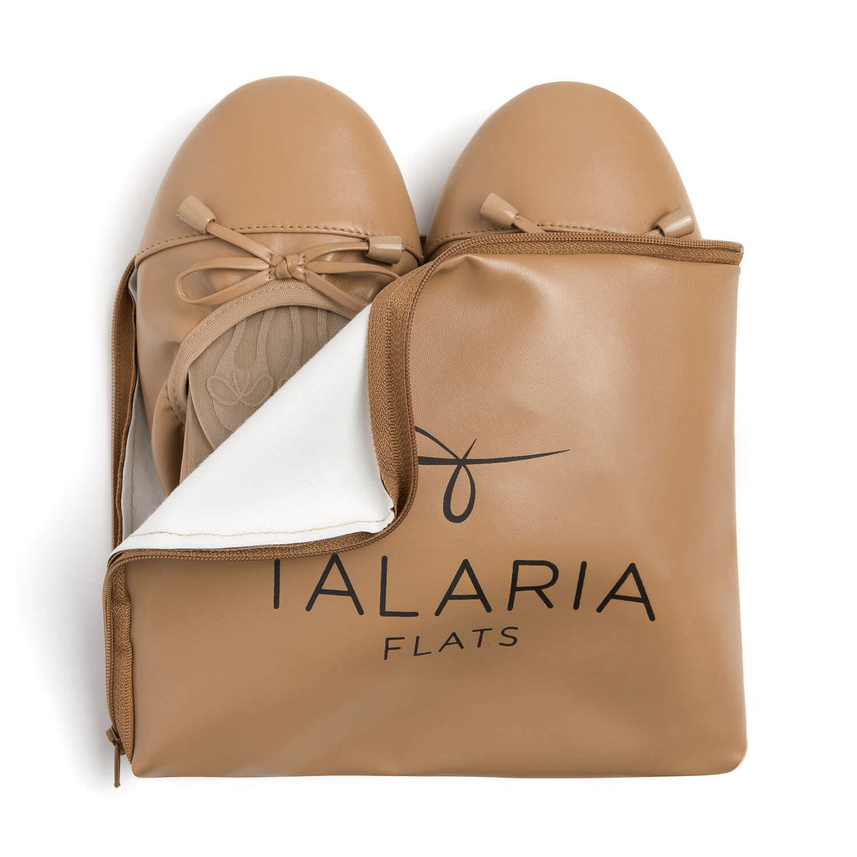 Talaria Flats Premium Caramel Flats