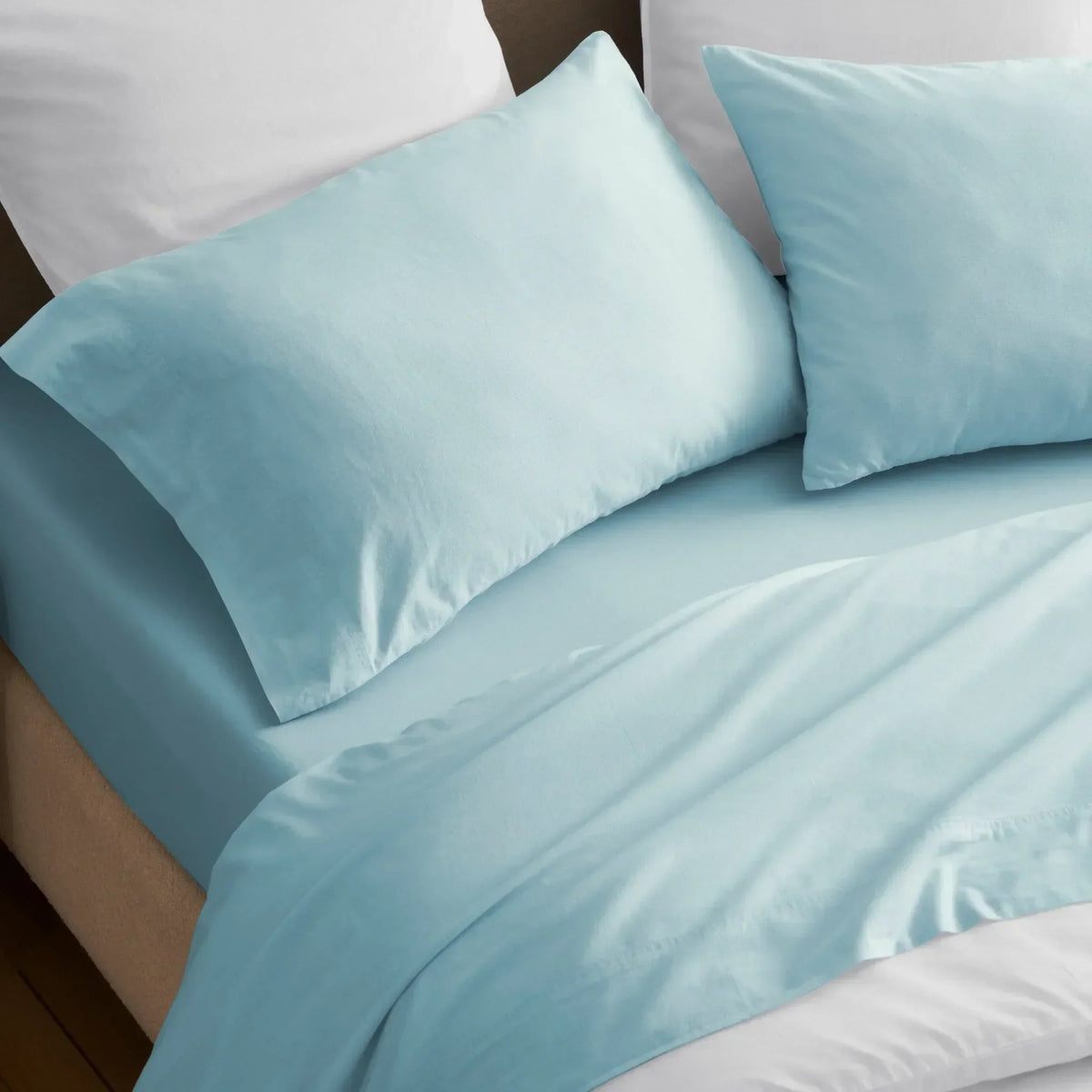 Superior "Carmen" Cotton Solid Deep Pocket Sheet Set