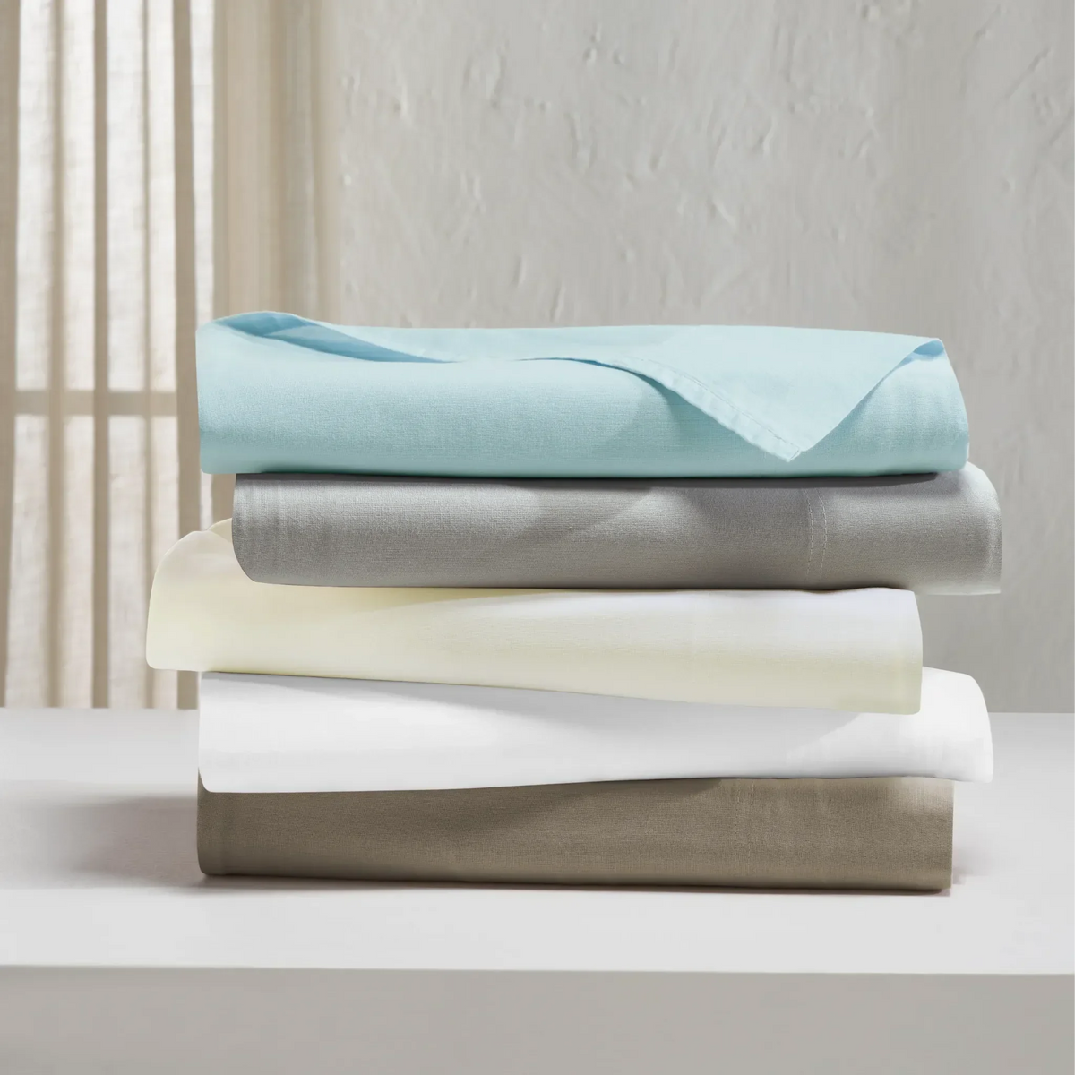 Superior "Carmen" Cotton Solid Deep Pocket Sheet Set