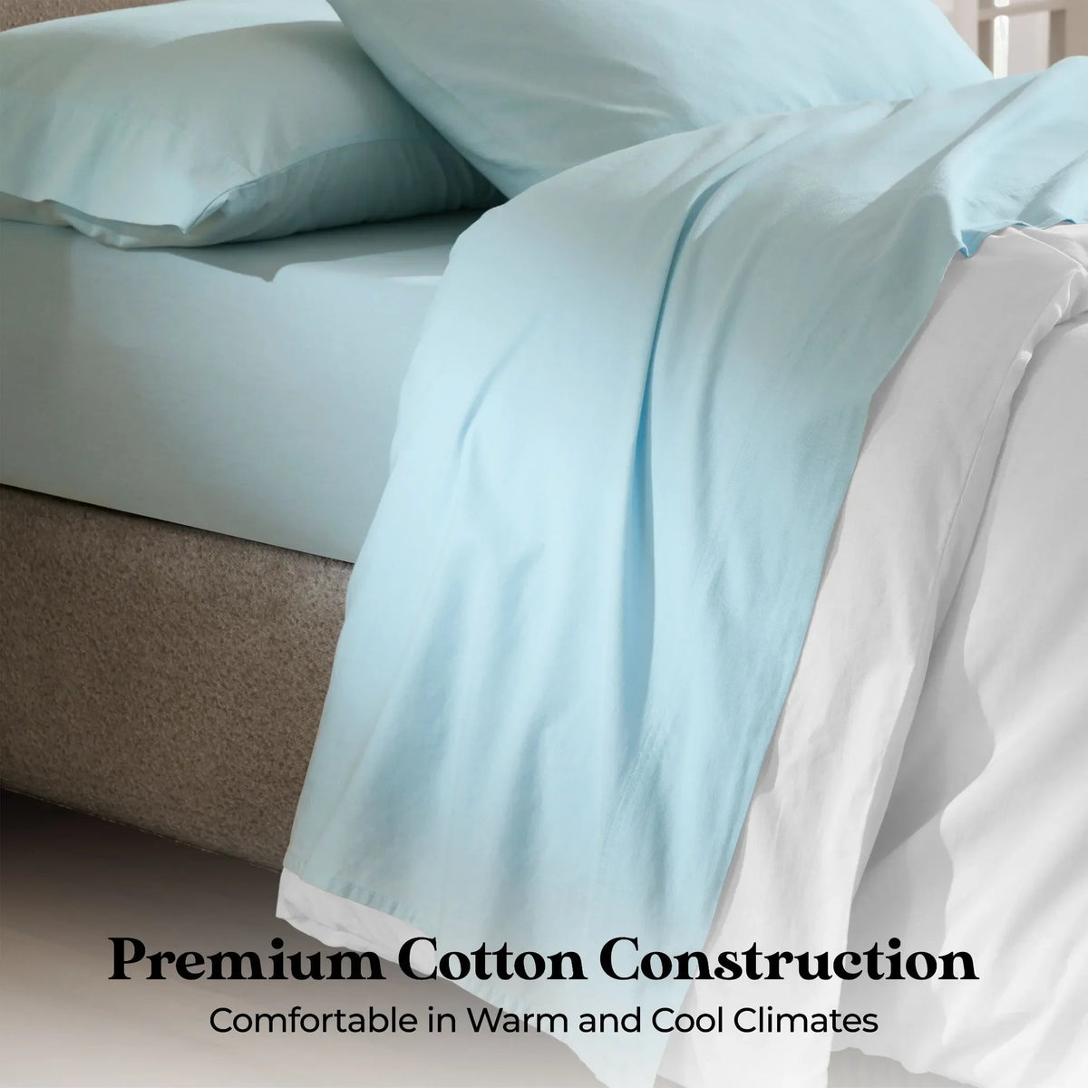 Superior "Carmen" Cotton Solid Deep Pocket Sheet Set
