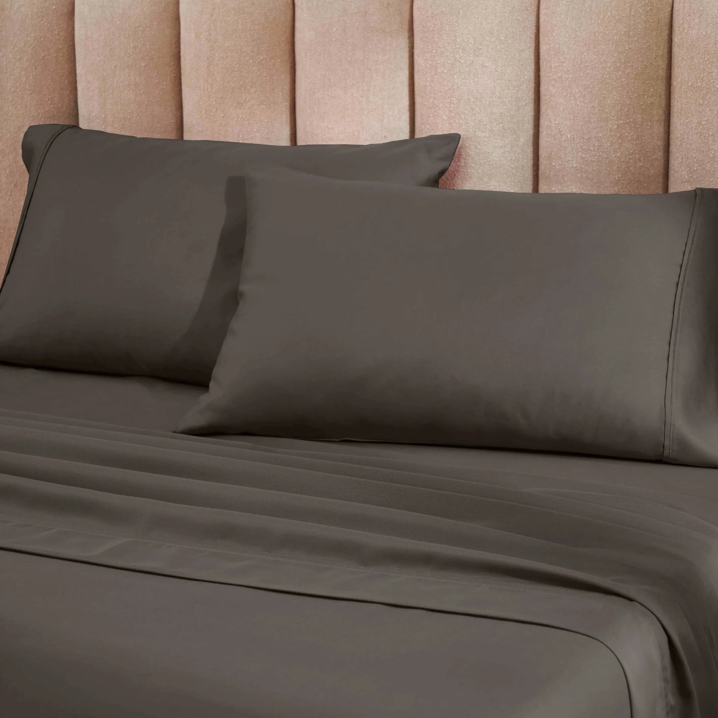 Superior 1200 Thread Count Cotton Blend Deep Pocket Solid 4-Piece Sheet Set