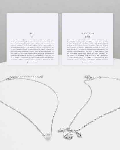 Bryan Anthonys Choice of Plating "Sea Seeker" & "Grit" Layered Set of 2 Necklaces