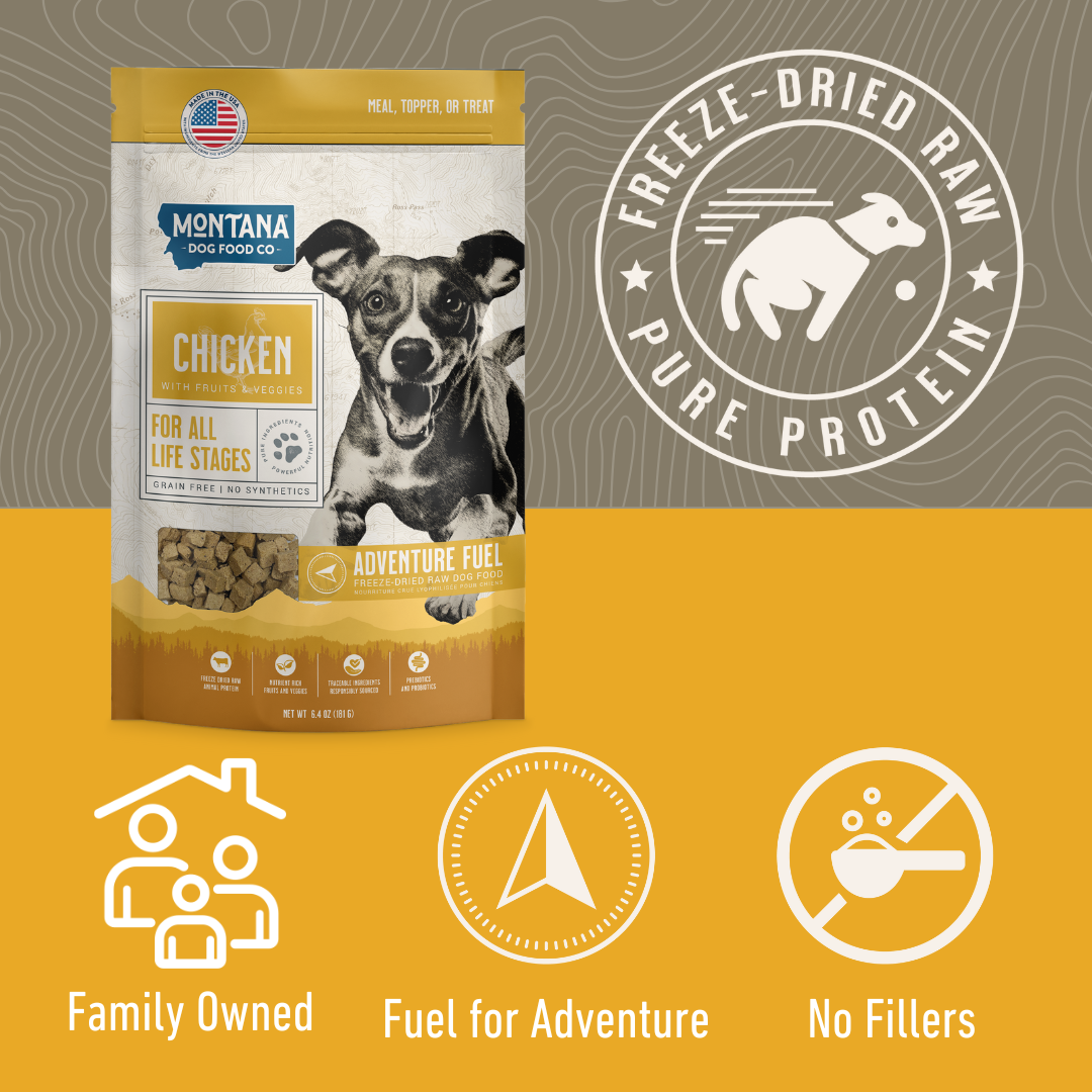 Montana Dog Food Co Grain-Free Chicken Freeze-Dried Adventure Fuel Dog Food