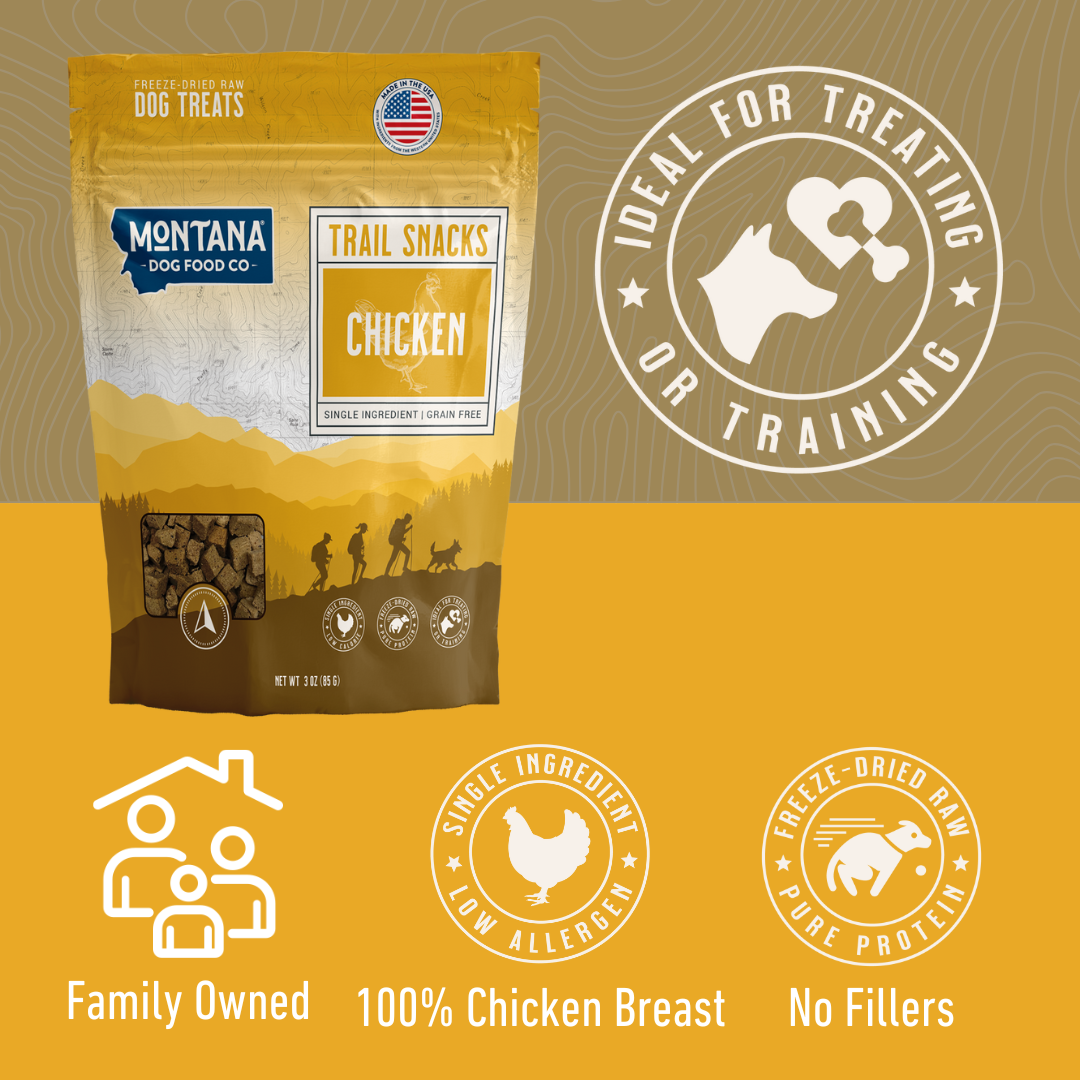 Montana Dog Food Co Chicken Breast Freeze-Dried Dog Treats 3oz