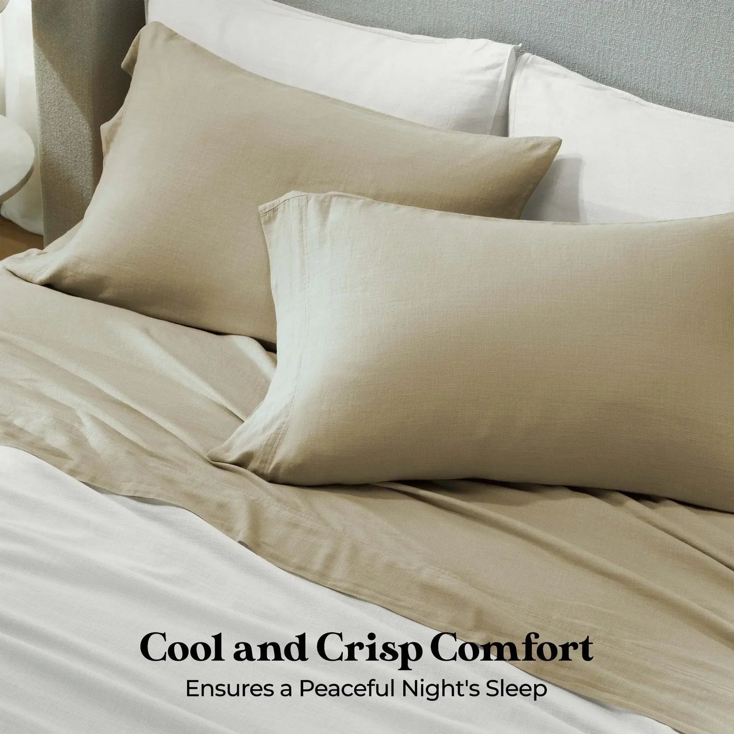 Superior "Chloe" Cotton Solid Deep Pocket Sheet Set