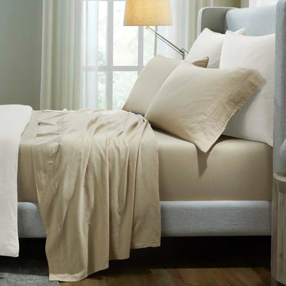 Superior "Chloe" Cotton Solid Deep Pocket Sheet Set