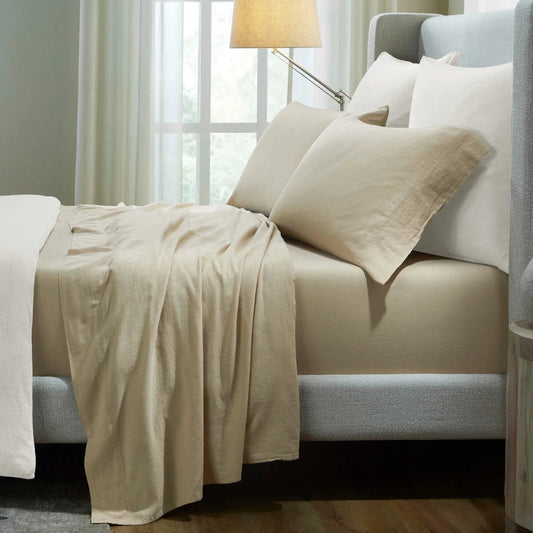 Superior "Chloe" Cotton Solid Deep Pocket Sheet Set