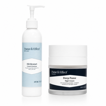 Pause & Effect™ Bedtime Cream Cleanser & Night Cream Duo