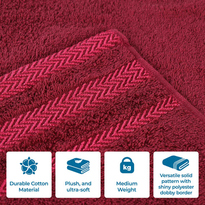 Superior "Hays" 100% Cotton Textured 3-Piece Towel Set