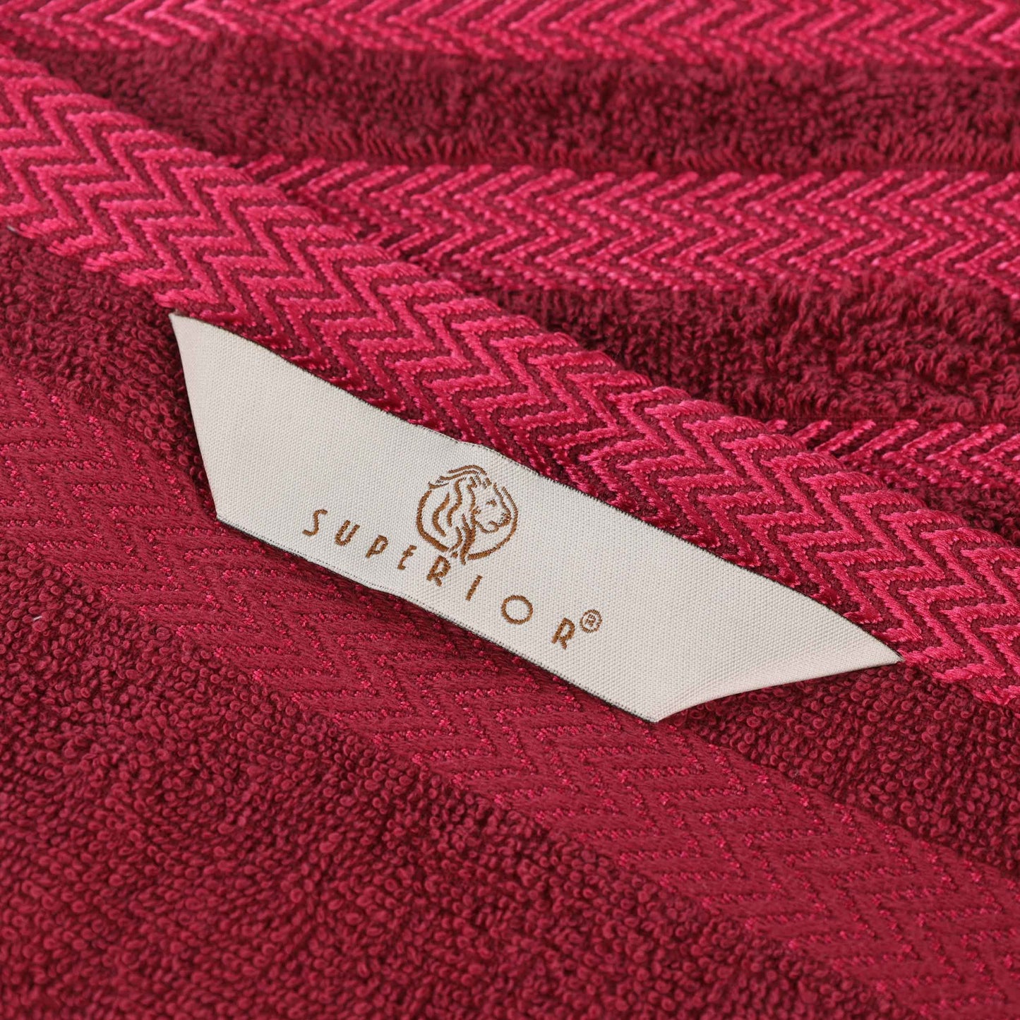 Superior "Hays" 100% Cotton Textured 3-Piece Towel Set
