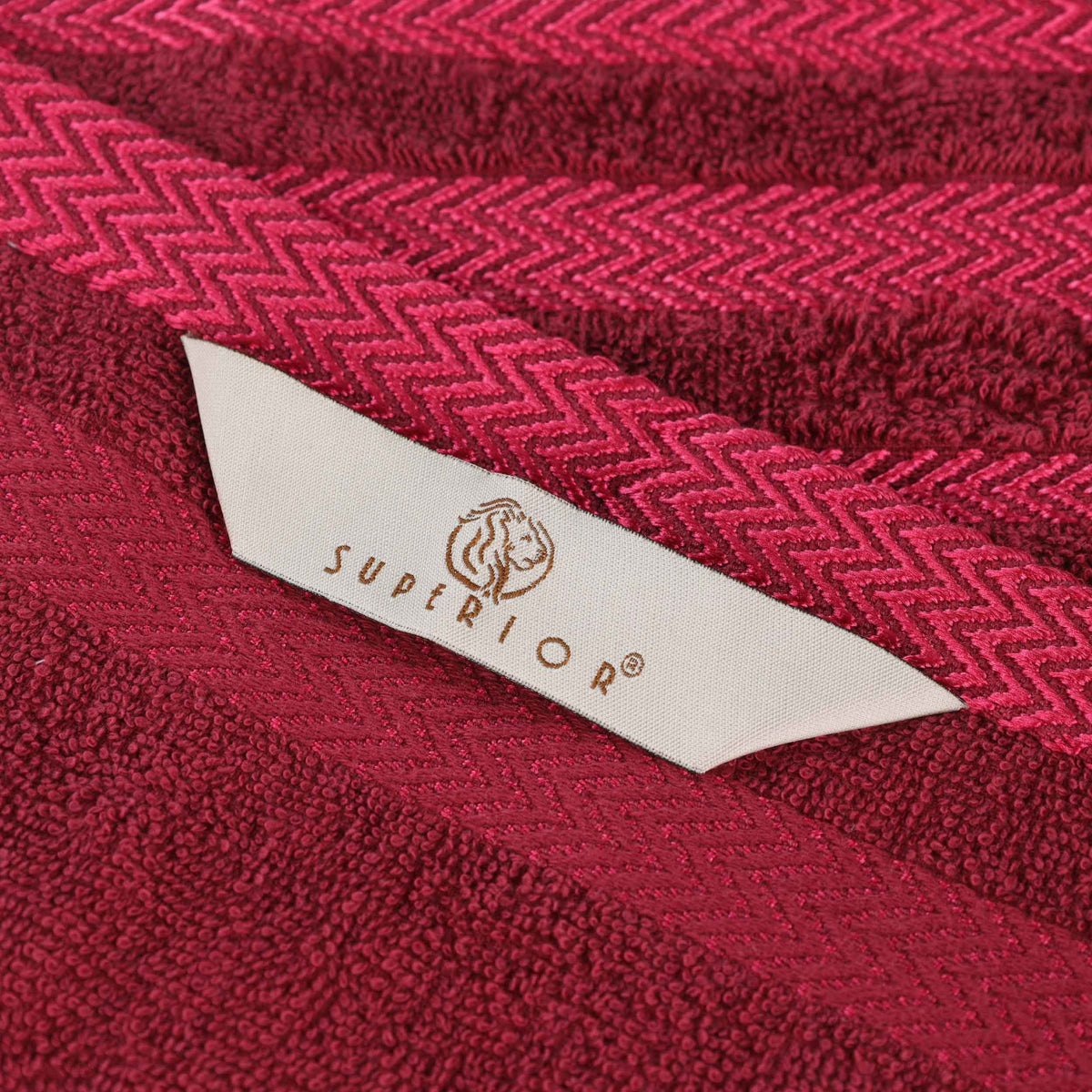 Superior "Hays" 100% Cotton Textured 3-Piece Towel Set