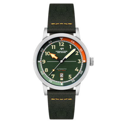 Dominatore Del Mare Men's 44mm Camogli Automatic Leather Strap Watch