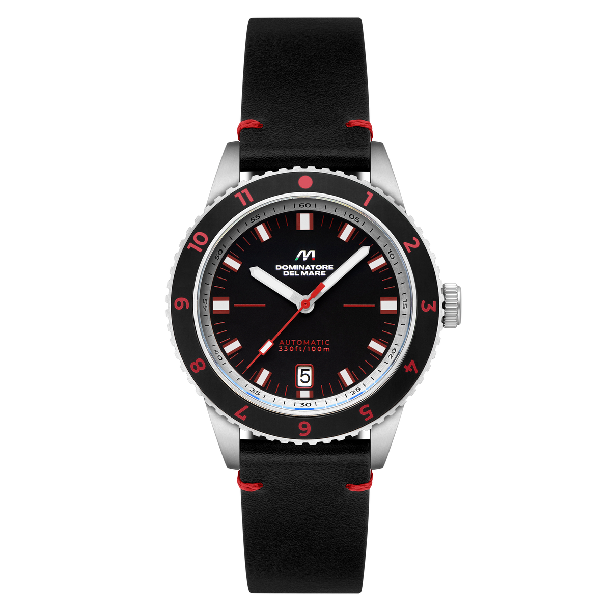 Dominatore Del Mare Men's 42mm Tropea Automatic Leather Strap Watch