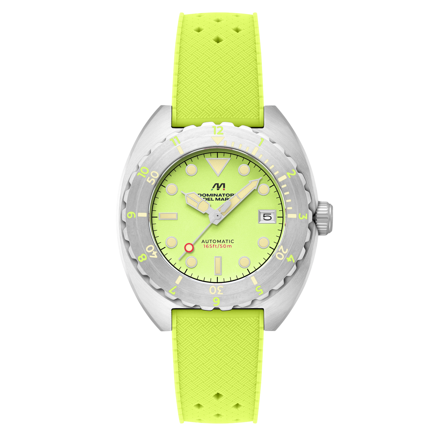 Dominatore Del Mare Men's 44mm Amalfi Automatic Silicone Strap Watch