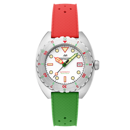 Dominatore Del Mare Men's 44mm Amalfi Automatic Silicone Strap Watch