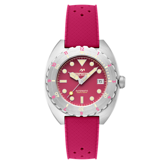 Dominatore Del Mare Men's 44mm Amalfi Automatic Silicone Strap Watch
