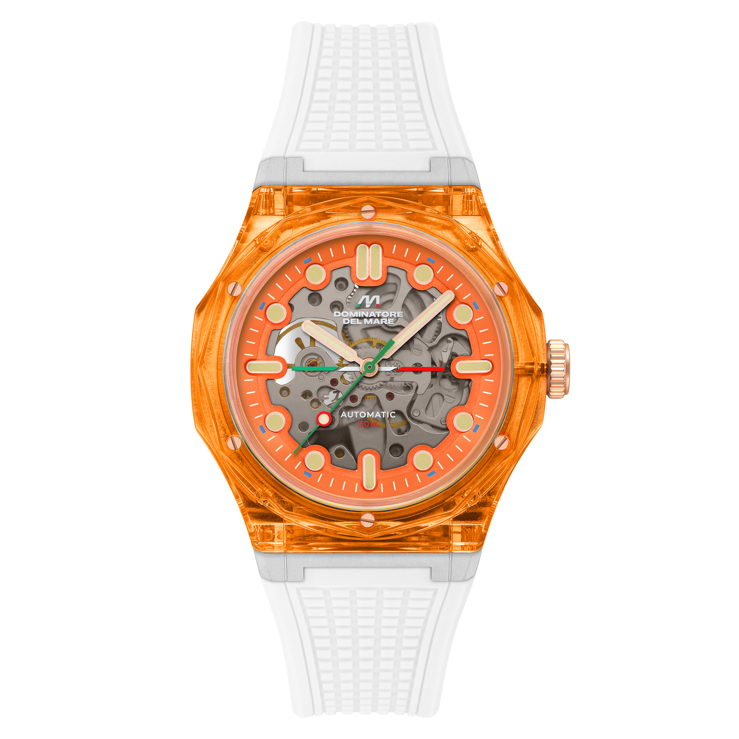 Dominatore Del Mare Men's 45mm Ravello Automatic Silicone Strap Watch