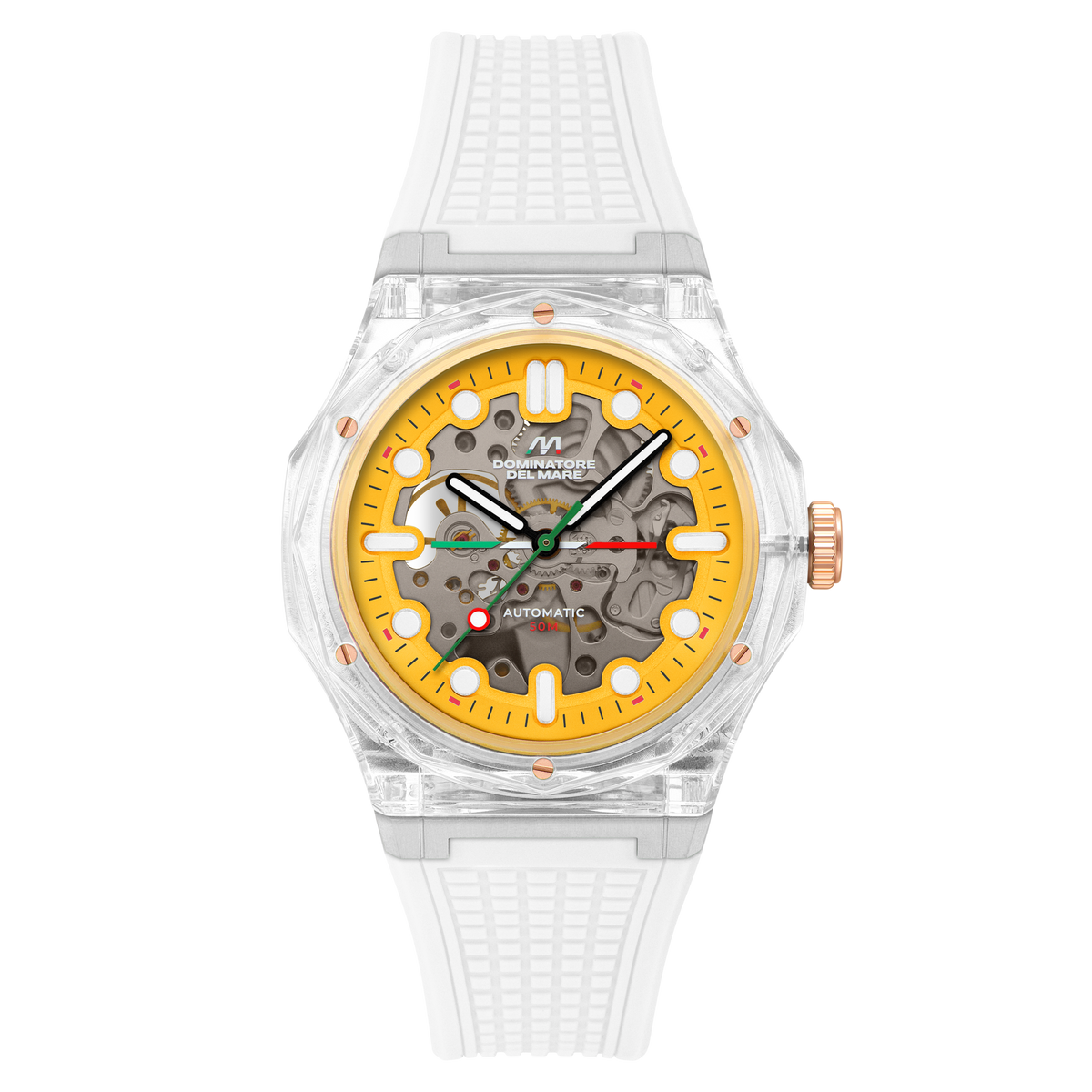 Dominatore Del Mare Men's 45mm Ravello Automatic Silicone Strap Watch