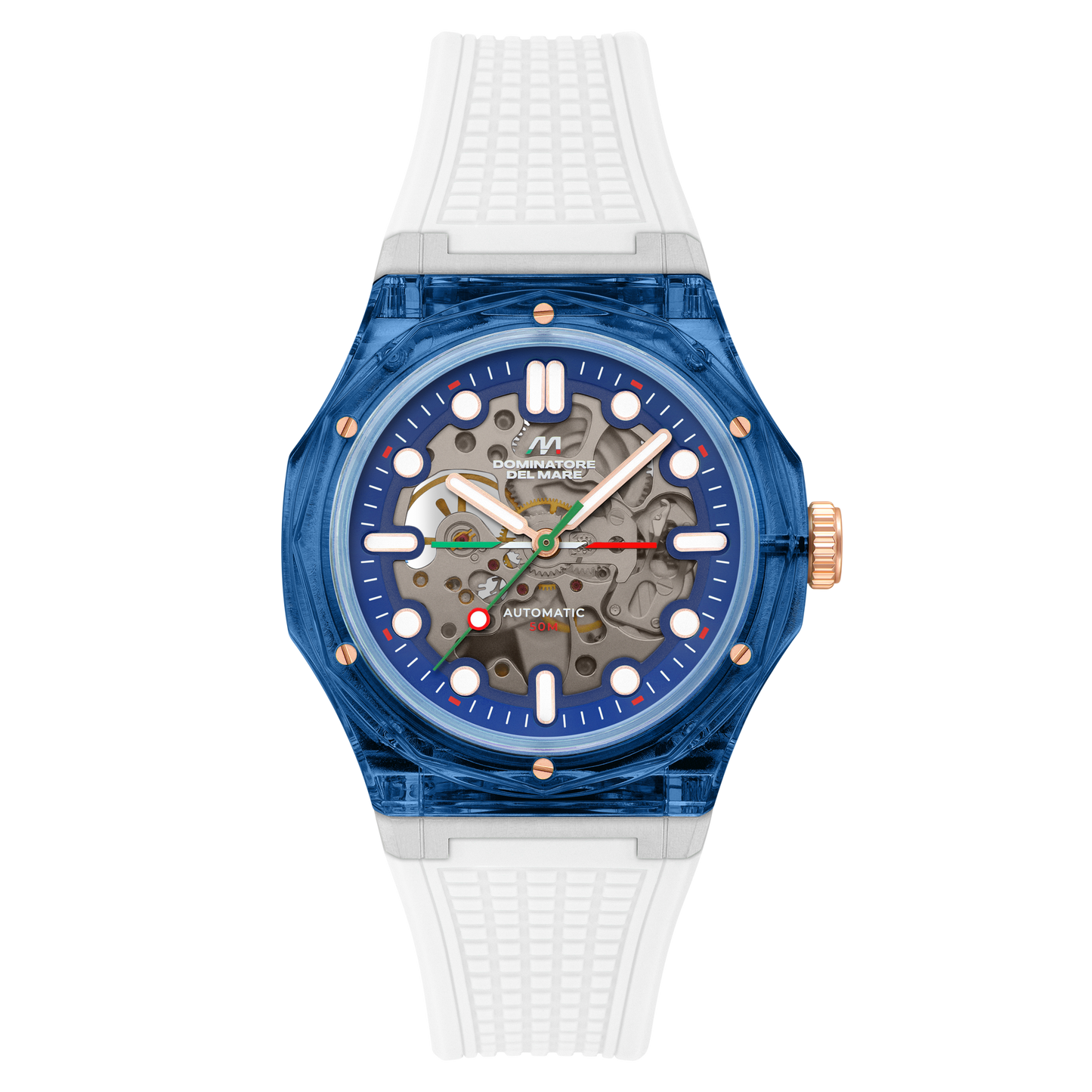 Dominatore Del Mare Men's 45mm Ravello Automatic Silicone Strap Watch