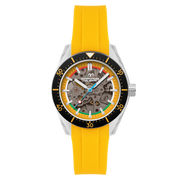 Dominatore Del Mare Men's 42mm Ortona Automatic Skeletonized Dial Silicone Strap Watch