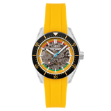 Dominatore Del Mare Men's 42mm Ortona Automatic Skeletonized Dial Silicone Strap Watch