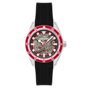 Dominatore Del Mare Men's 42mm Positano Automatic Skeletonized Dial Silicone Strap Watch