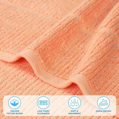 Superior "Milo" Smart Twist Viscose Cotton Blend Set of 12 Face Towels