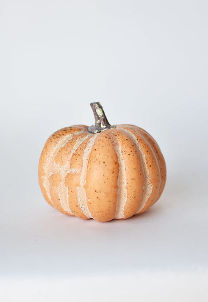 5" x 5.5" Faux Orange Pumpkin