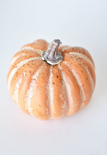 5" x 5.5" Faux Orange Pumpkin