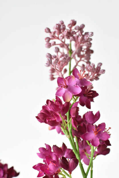 House of JSD 34.5" Faux Vibrant Pink & Purple Lilac Stem