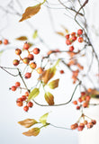 38" Faux Orange Berry Branch Stem