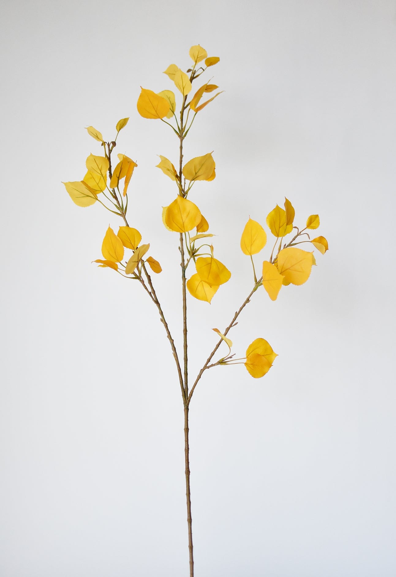 40" Faux Yellow Aspen Branch Spray