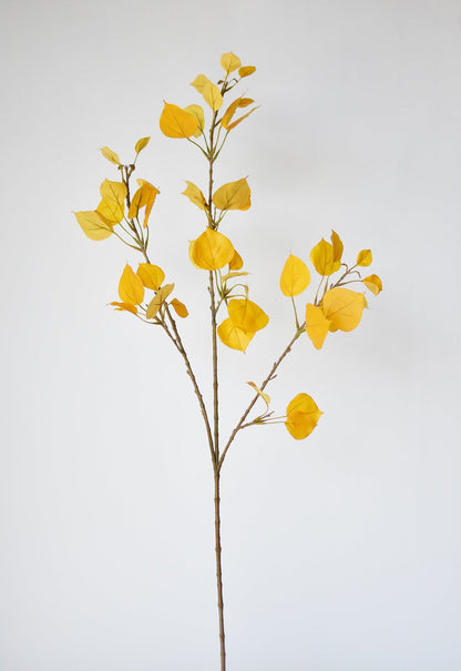 40" Faux Yellow Aspen Branch Spray