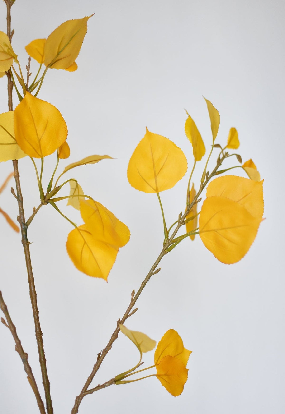 40" Faux Yellow Aspen Branch Spray