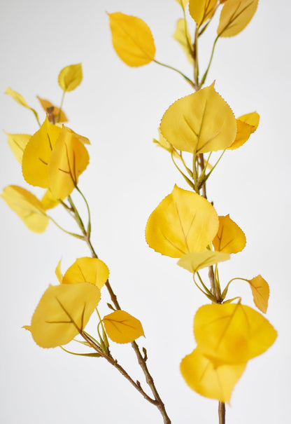 40" Faux Yellow Aspen Branch Spray