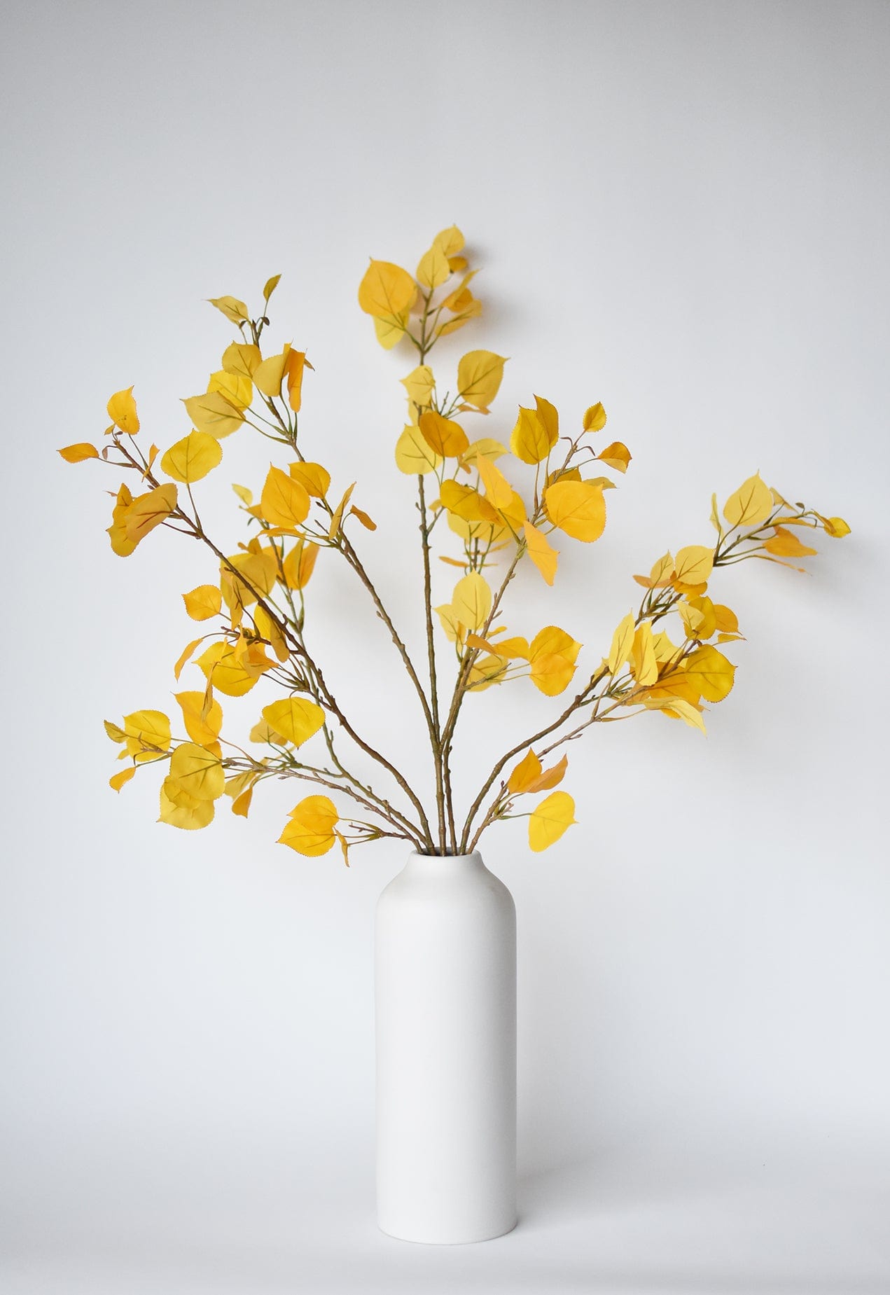 40" Faux Yellow Aspen Branch Spray
