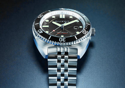 Duxot Men's 45mm Tortuga Automatic Date Stainless Bracelet Watch