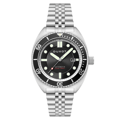 Duxot Men's 45mm Tortuga Automatic Date Stainless Bracelet Watch