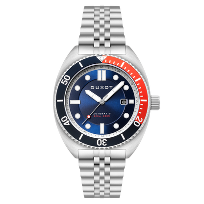 Duxot Men's 45mm Tortuga Automatic Date Stainless Bracelet Watch