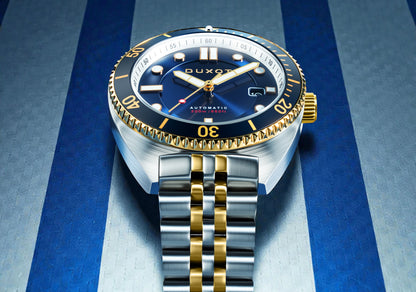 Duxot Men's 45mm Tortuga Automatic Date Stainless Bracelet Watch