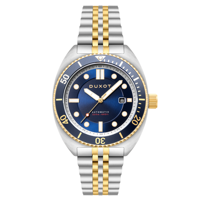 Duxot Men's 45mm Tortuga Automatic Date Stainless Bracelet Watch