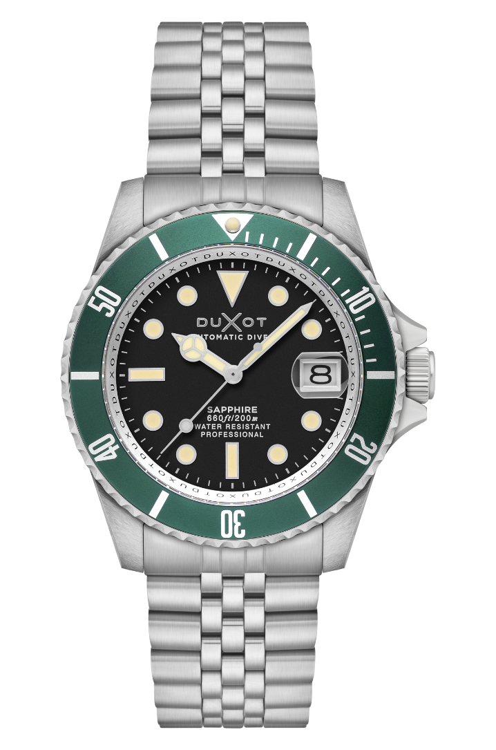 Duxot Men's 42mm Atlantica Diver Automatic Bracelet Watch