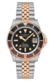 Duxot Men's 42mm Atlantica Diver Automatic Two-Tone Bracelet Watch