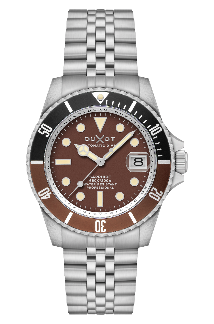 Duxot Men's 42mm Atlantica Diver Automatic Bracelet Watch
