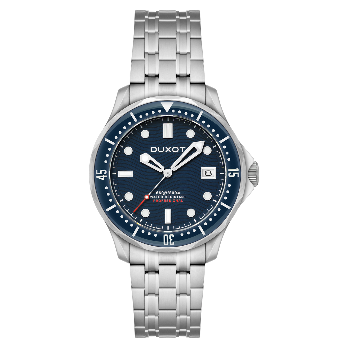 Duxot Men's 41mm Henri Diver Automatic Date Bracelet Watch