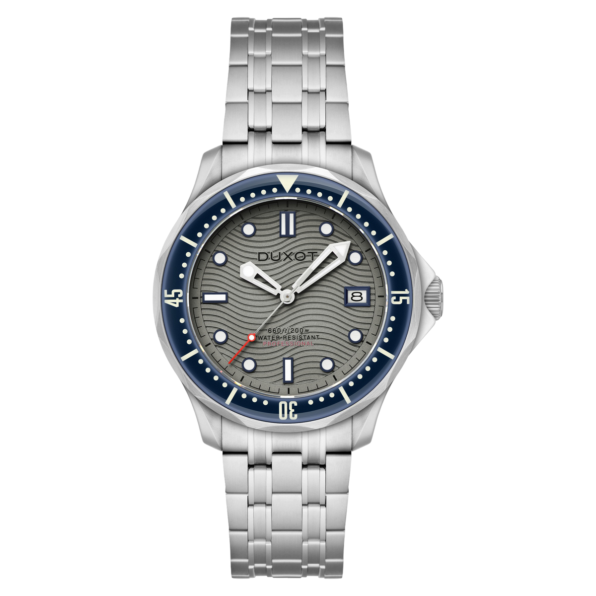 Duxot Men's 41mm Henri Diver Automatic Date Bracelet Watch