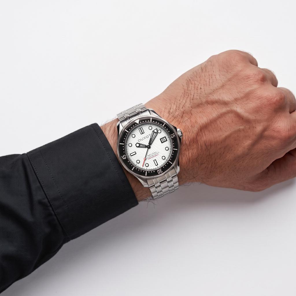 Duxot Men's 41mm Henri Diver Automatic Date Bracelet Watch