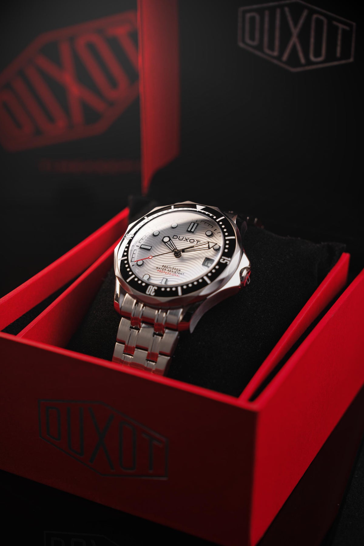 Duxot Men's 41mm Henri Diver Automatic Date Bracelet Watch