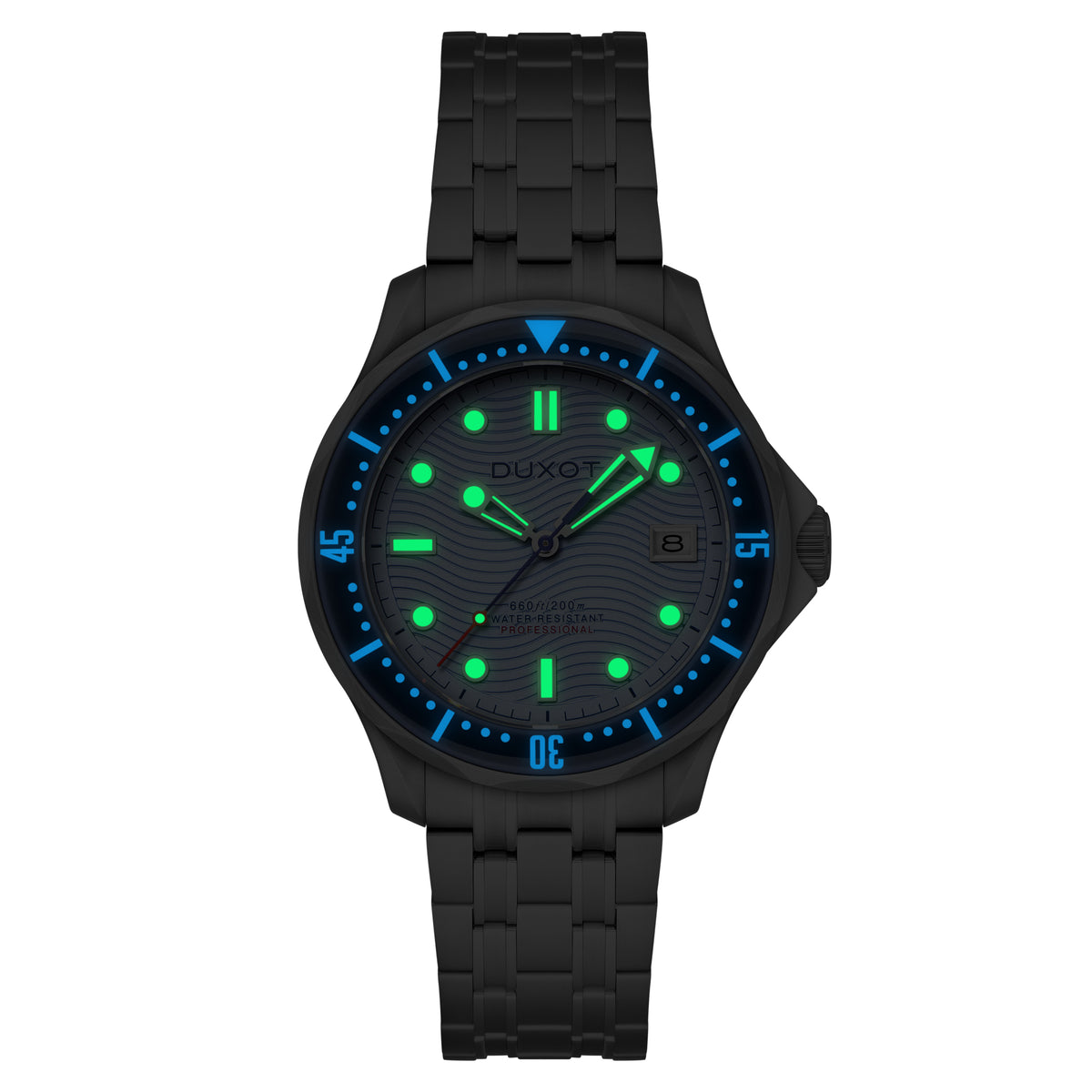 Duxot Men's 41mm Henri Diver Automatic Date Bracelet Watch